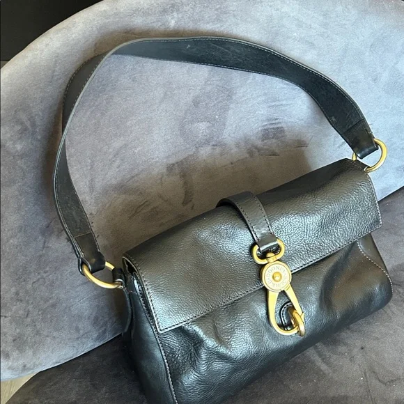 Vachetta Dooney and Bourke never used Black Leather Shoulder Bag - Picture 2 of 6